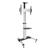 TooQ FS1870M-B soporte para pantalla de señalización 94 cm (37'') Negro, Plata
