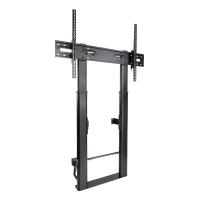 TooQ Lottus Soporte de Suelo/Pared Fijo con Regulación de Altura para Pantallas 55''-100'', Negro