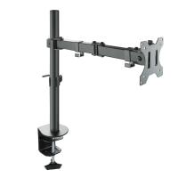 TooQ Soporte de Mesa Giratorio e Inclinable para Pantalla (Monitor / TV Plasma / LCD / LED) 13''-32'', de Un Brazo, max 8 kg, Negro