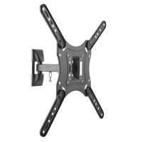 TooQ Soporte Giratorio e Inclinable para Monitor / TV LCD, Plasma de 23”- 55”, con Dos Pivotes, Negro