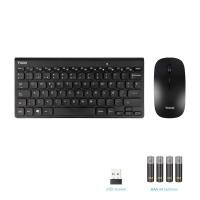 TooQ Teclado compacto + Ratón slim inalámbrico, Negro, ver imagen 7 de 10