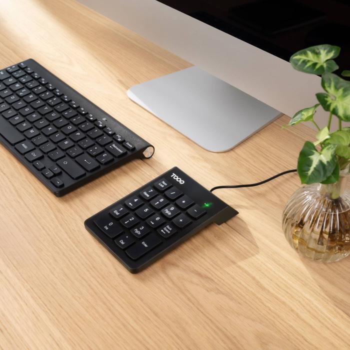 TooQ Teclado numérico USB, 19 teclas, Negro — imagen 8 de 10