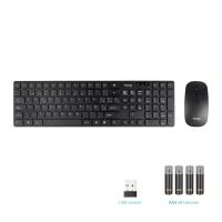 TooQ Teclado + Ratón slim inalámbricos, Negro, ver imagen 2 de 10