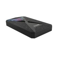 TooQ TQE-2550RGB caja para disco duro externo Carcasa de disco duro/SSD Negro 2.5''