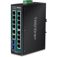 Trendnet TI-PG162 switch No administrado Gigabit Ethernet (10/100/1000) Energía sobre Ethernet (PoE) Negro