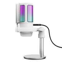 Trust GXT 238W Auron Gris, Blanco Micrófono para crear podcasts