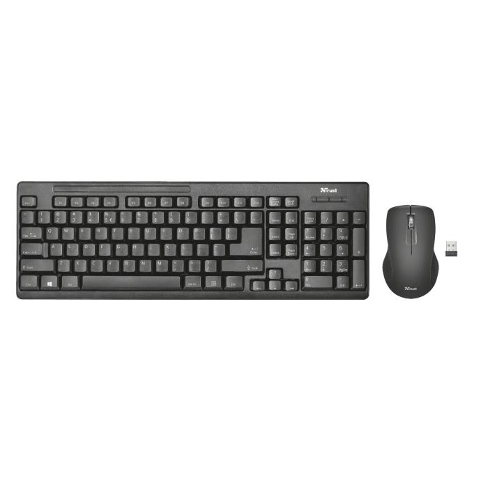 Trust Ziva teclado Ratón incluido Universal RF inalámbrico Español Negro — imagen 2 de 9