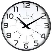Unilux 400094487 reloj de mesa o pared Reloj de cuarzo Alrededor Negro, Transparente