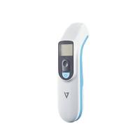 V7 Termómetro frontal por infrarrojos sin contacto, frente, ambiente, objetos, pantalla retroiluminada de 3 colores, función de alerta de fiebre, dispositivo médico registrado.