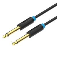 Vention Cable Estéreo BAABI/ Jack 6.5 Macho - Jack 6.5 Macho/ 3m/ Negro