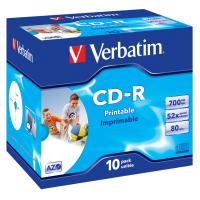 Verbatim CD-R AZO Wide Inkjet Printable 700 MB 52x 10 pieza(s)