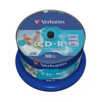 Verbatim CD-R AZO Wide Inkjet Printable no ID CD-R 700MB 50pieza(s)
