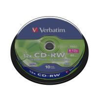 Verbatim CD-RW 12x 700 MB 10 pieza(s)