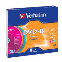 Verbatim DVD-R Colour 4,7 GB 5 pieza(s)