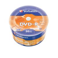 Verbatim DVD-R Matt Silver en Wrap Spindle (bobina envuelta) de 50 unidades