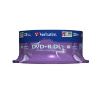 Verbatim DVD+R Double Layer 8x Matt Silver 25pk Spindle 8,5 GB DVD+R DL 25 pieza(s)