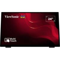 Viewsonic TD2465 pantalla de señalización Panel plano interactivo 61 cm (24'') LED 250 cd / m² Full HD Negro Pantalla táctil
