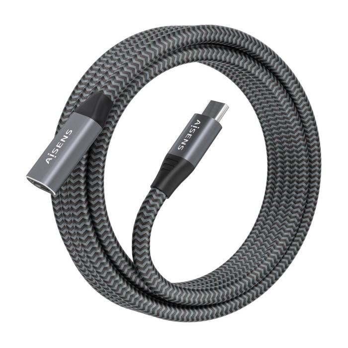 AISENS A107-0636 câble USB USB 3.2 Gen 2x2 2 m USB C Gris — image 2 sur 4