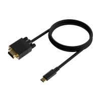 AISENS A109-0692 câble vidéo et adaptateur 0,8 m USB Type-C VGA (D-Sub) Noir, voir l’image 2 sur 3