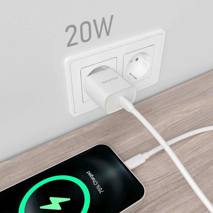 AISENS A110-0752 chargeur d'appareils mobiles Universel Blanc Secteur Charge rapide Intérieure — image 5 sur 5