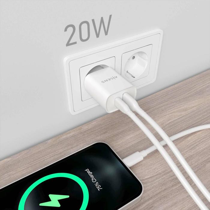 AISENS A110-0754 chargeur d'appareils mobiles Universel Blanc Secteur Charge rapide Intérieure — image 5 sur 5
