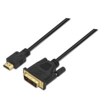 AISENS A117-0090 câble vidéo et adaptateur 1,8 m HDMI Type A (Standard) DVI 18+1 Noir
