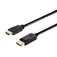 AISENS A125-0364 câble vidéo et adaptateur 2 m DisplayPort HDMI Noir