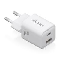 AISENS ASCH-30W2P020-W chargeur d'appareils mobiles Universel Blanc Secteur Charge rapide Intérieure