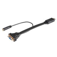 Akasa AK-CBHD18-20BK câble vidéo et adaptateur 0,2 m HDMI Type A (Standard) VGA (D-Sub) Noir