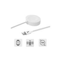 Akashi ALTCABIWAT1M chargeur d'appareils mobiles Montre Blanc USB Recharge sans fil Auto, Intérieure, Extérieure