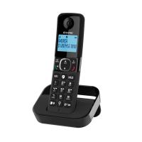 Alcatel F860 Téléphone analog/dect Identification de l'appelant Noir