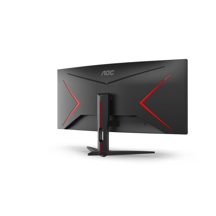 AOC G2 CU34G2XE/BK LED display 86,4 cm (34'') 3440 x 1440 pixels Wide Quad HD LCD Noir, Rouge — image 8 sur 11
