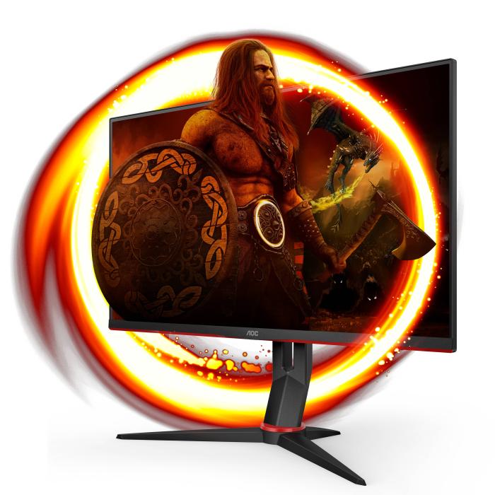 AOC Q27G2S/EU écran plat de PC 68,6 cm (27'') 2560 x 1440 pixels Quad HD LED Noir, Rouge