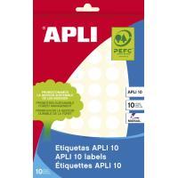 APLI 01626 étiquette auto-collante Rond Permanent Blanc 770 pièce(s)