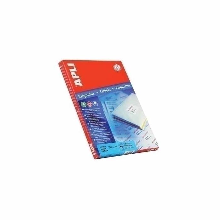APLI Labels 52.5 x 29.7mm étiquette auto-collante Blanc 4000 pièce(s)
