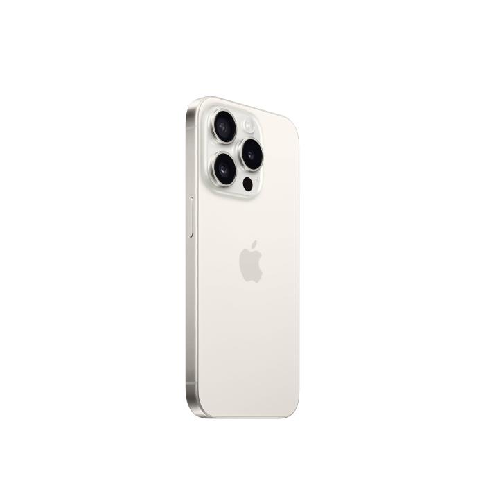 Apple iPhone 15 Pro 15,5 cm (6.1'') Double SIM iOS 17 5G USB Type-C 128 Go Titane, Blanc — image 2 sur 6