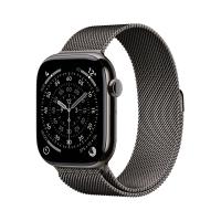 Apple Watch Series 11 OLED 46 mm Numérique 416 x 496 pixels Écran tactile 5G Titane Wifi GPS (satellite)