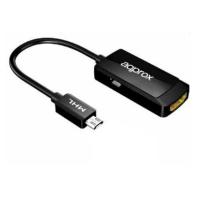 Approx appC24 HDMI Type A (Standard) Micro-USB Type-B Noir