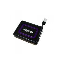 Approx appCRDNIB lecteur de carte mémoire USB 2.0 Noir, Violet