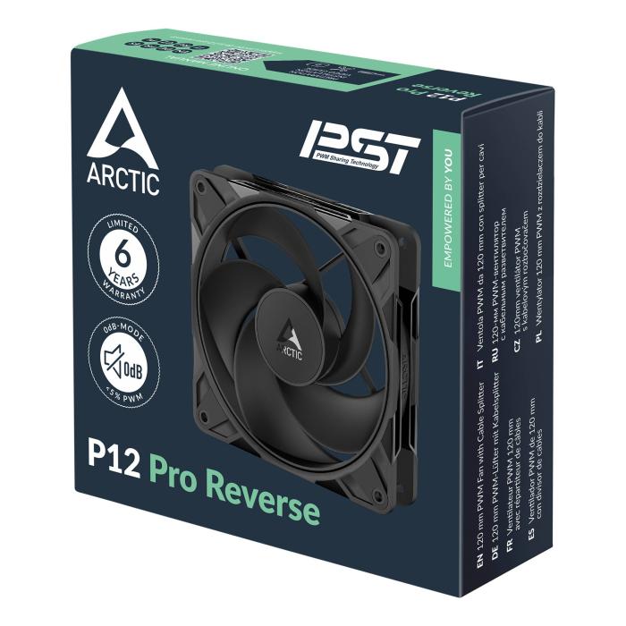 ARCTIC Freezer P12 Pro Reverse - 3 Pack Boitier PC Ventilateur 12 cm Noir 3 pièce(s) — image 7 sur 14