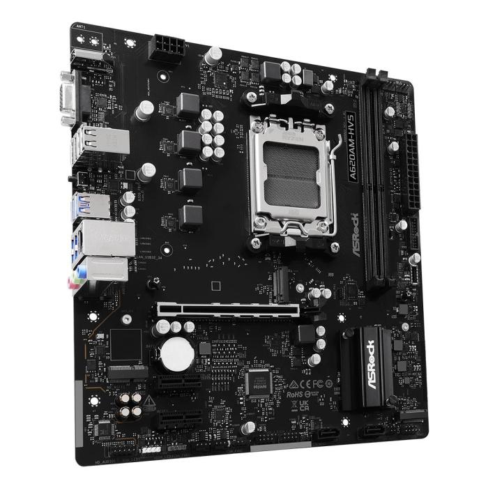 Asrock A620AM-HVS AMD A620A Emplacement AM5 micro ATX — image 6 sur 10