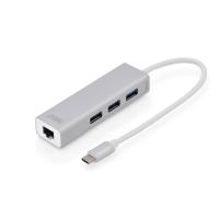 ASSMANN Electronic DA-70255 hub & concentrateur USB 3.0 (3.1 Gen 1) Type-C 1000 Mbit/s Gris, Blanc