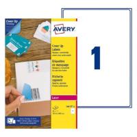 Avery L4610-25 étiquette auto-collante Rectangle Permanent Blanc 25 pièce(s)