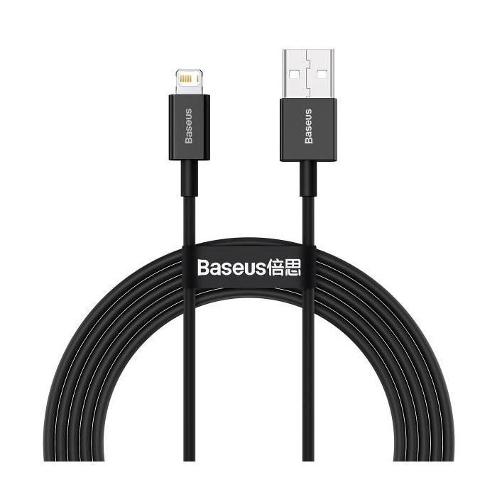 Baseus CABLE USB TO USB-C 2M/BLACK CATYS-A01 câble USB USB A USB C/Lightning Noir — image 2 sur 2