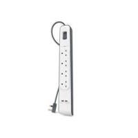 Belkin BSV401VF2M 4sortie(s) CA 2m Blanc protection surtension