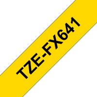 Brother TZE-FX641 ruban d'étiquette Noir sur jaune TZ