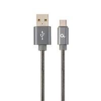 Cablexpert CC-USB2S-AMCM-2M-BG câble USB USB 2.0 USB A USB C Gris