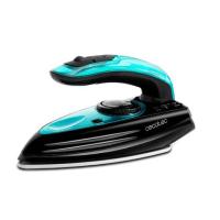 Cecotec GoForce 8000 Folding Titanium Fer à repasser à sec ou à vapeur Semelle Titanium 1200 W Noir, Bleu