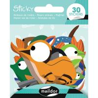 Clairefontaine Sticky, Animaux de la rivière, 30 gommettes
