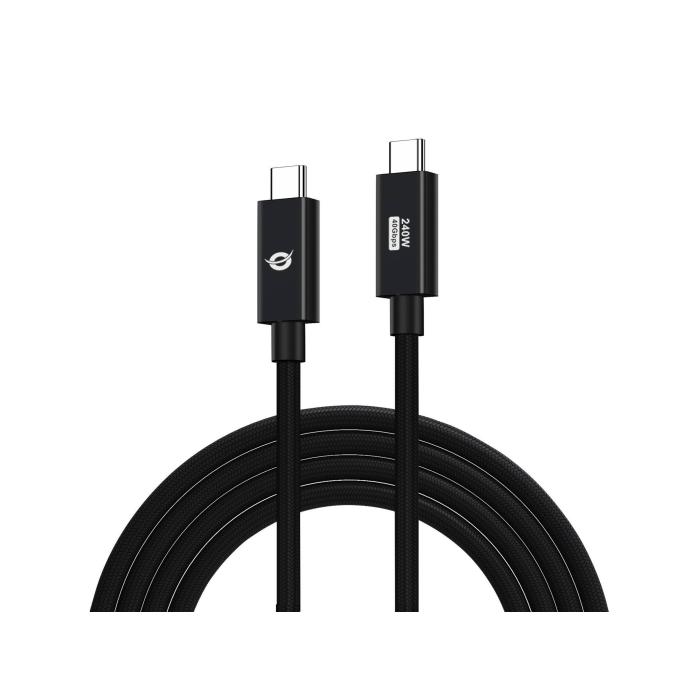 Conceptronic ETTA04B12 câble USB USB4 Gen 3x2 1,2 m USB C Noir — image 2 sur 4